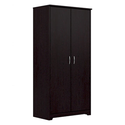 Armoire de rangement haute à 2 portes et étagères réglables – 8 couleurs, style transitionnel