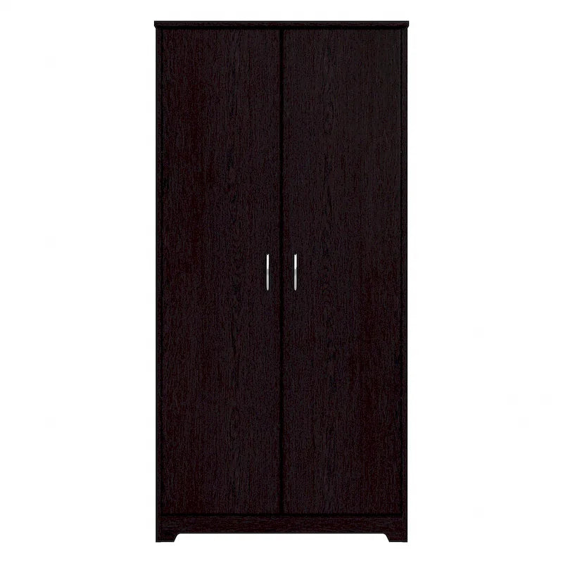 Armoire de rangement haute à 2 portes et étagères réglables – 8 couleurs, style transitionnel