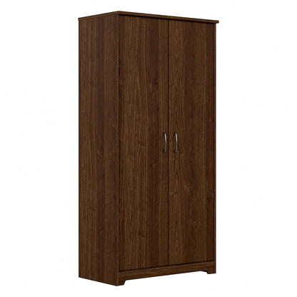 Armoire de rangement haute à 2 portes et étagères réglables – 8 couleurs, style transitionnel