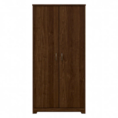 Armoire de rangement haute à 2 portes et étagères réglables – 8 couleurs, style transitionnel