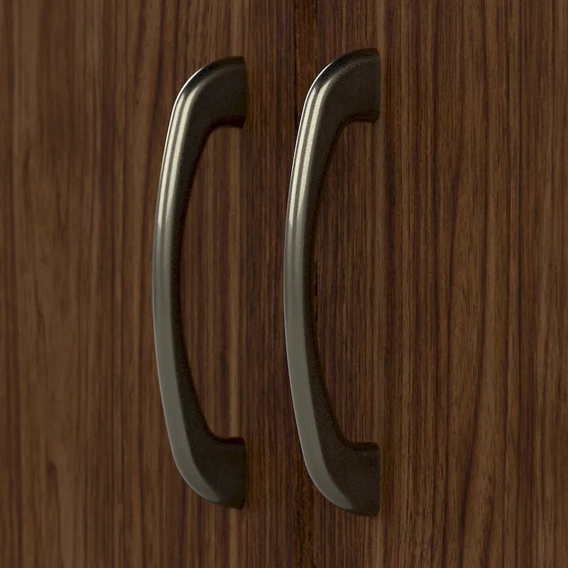 Armoire de rangement haute à 2 portes et étagères réglables – 8 couleurs, style transitionnel