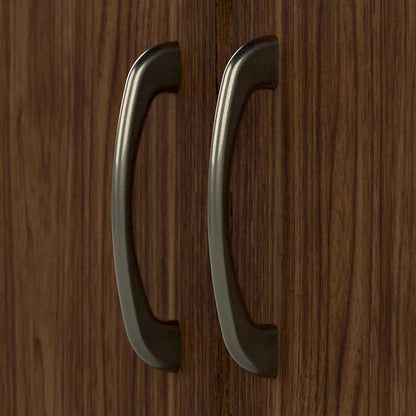 Armoire de rangement haute à 2 portes et étagères réglables – 8 couleurs, style transitionnel
