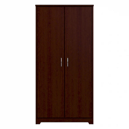 Armoire de rangement haute à 2 portes et étagères réglables – 8 couleurs, style transitionnel