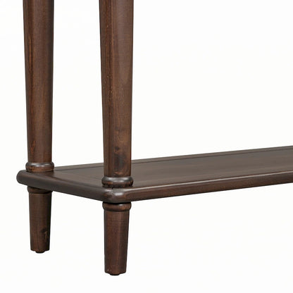 Console d'entrée 4 tiroirs – Espresso, placage pin rustique