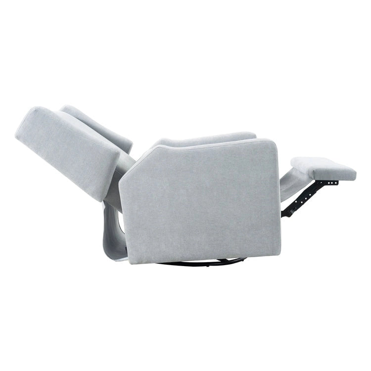 Fauteuil inclinable, pivotant et basculant électrique – Gris / Blanc / Crème, Un siège