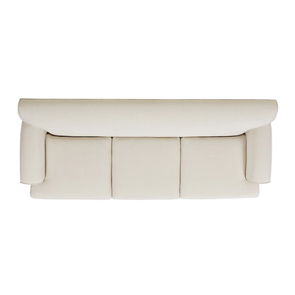 Canapé 3 places 88 po – Gris argenté / Bleu marine / Vert olive / Beige, accoudoirs arrondis