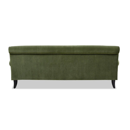 Canapé 3 places 88 po – Gris argenté / Bleu marine / Vert olive / Beige, accoudoirs arrondis