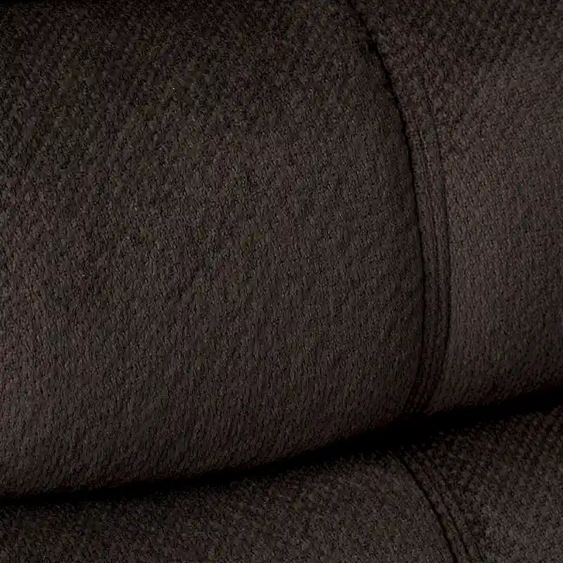 Fauteuil inclinable planeur en polyester avec dossier cascade – Marron / Bleu fumée, Une place