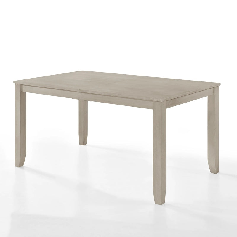 Table de salle à manger rectangulaire avec plateau en MDF plaqué bois – Gris antique / HK Wengé, 6 personnes