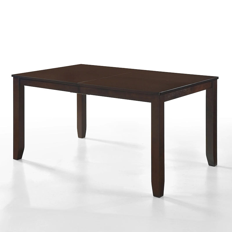 Table de salle à manger rectangulaire avec plateau en MDF plaqué bois – Gris antique / HK Wengé, 6 personnes