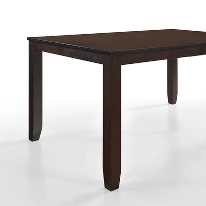 Table de salle à manger rectangulaire avec plateau en MDF plaqué bois – Gris antique / HK Wengé, 6 personnes