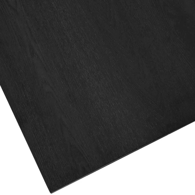 Table basse de style « ferme » à montants en X avec étagère de rangement – Noir / Blanc / Chêne / Gris, 2 niveaux