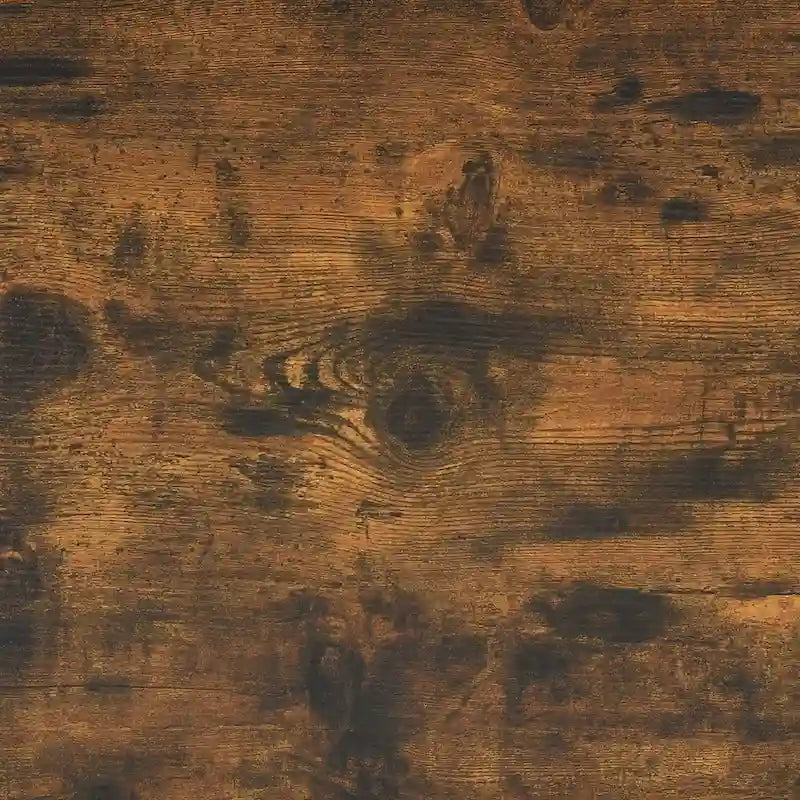 Table basse de style « ferme » à montants en X avec étagère de rangement – Noir / Blanc / Chêne / Gris, 2 niveaux