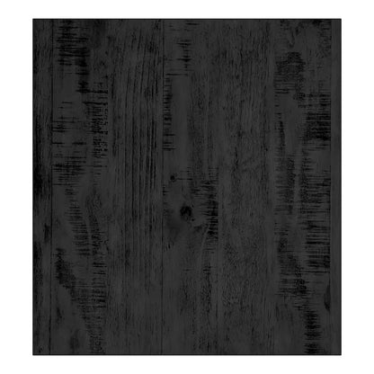 Table d'appoint rustique à piètement en X avec étagère – Chêne / Marron / Gris / Noir, piètement en métal