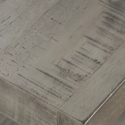 Table d'appoint rustique à piètement en X avec étagère – Chêne / Marron / Gris / Noir, piètement en métal