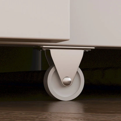 Meuble-lit escamotable Murphy avec 2 tiroirs – Blanc, se convertit en lit double, 2 tailles
