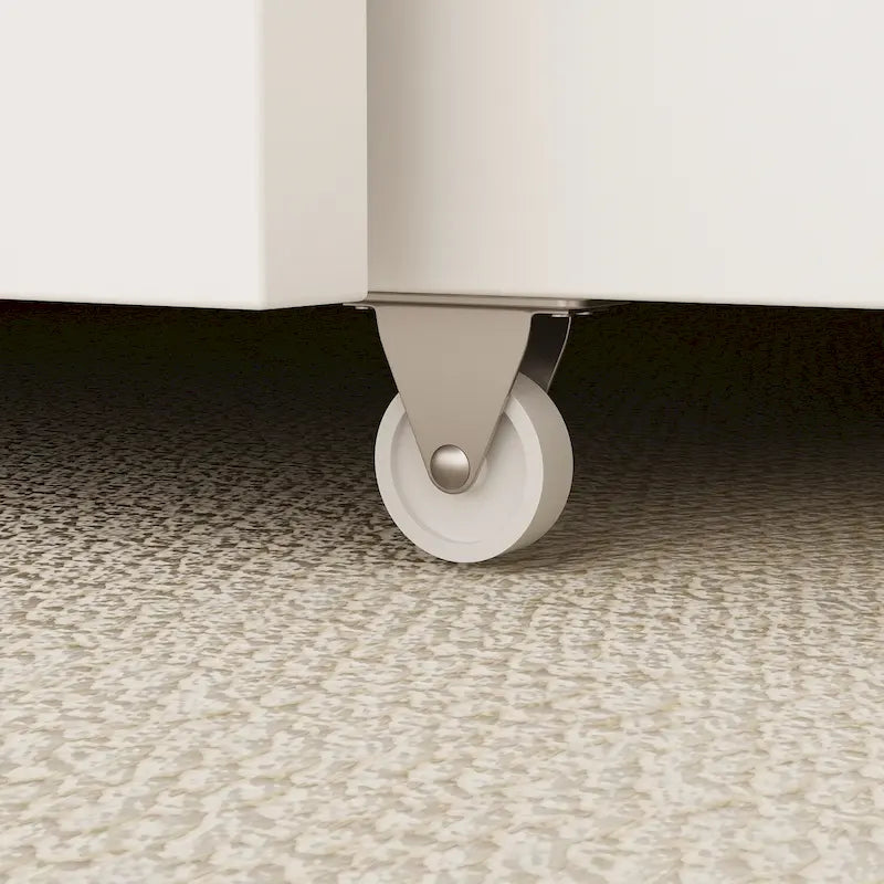 Meuble-lit escamotable Murphy avec 2 tiroirs – Blanc, se convertit en lit double, 2 tailles