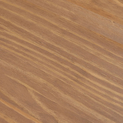 Table à manger ronde en pin massif avec piètement croisé – Brosse métallique blanc côtier / Noyer, 2 à 4 personnes