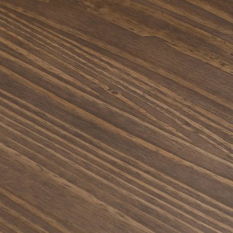 Table à manger ronde en pin massif avec piètement croisé – Brosse métallique blanc côtier / Noyer, 2 à 4 personnes