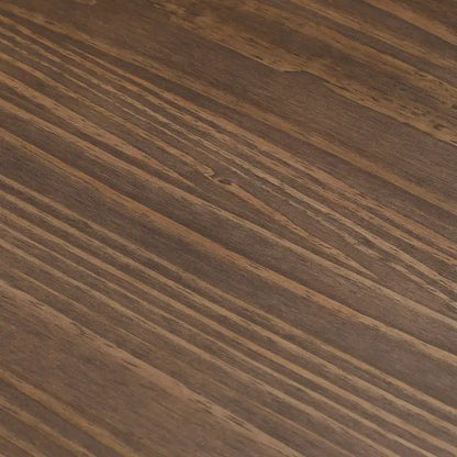 Table à manger ronde en pin massif avec piètement croisé – Brosse métallique blanc côtier / Noyer, 2 à 4 personnes